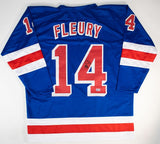 Theoren Fleury Signed New York Rangers Jersey (Beckett) 1989 Stanley Cup Champ