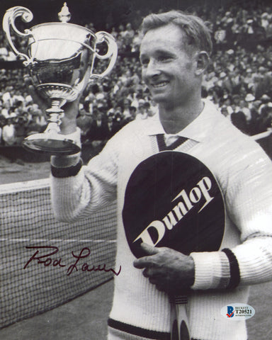 Rod Laver Authentic Signed 8x10 Black & White Photo Autographed BAS #T20521