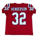 Treveyon Henderson Autographed Jersey - Red - Beckett Authenticated