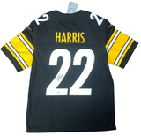 NAJEE HARRIS SIGNED PITTSBURGH STEELERS #22 BLACK NIKE LIMITED JERSEY FANATICS