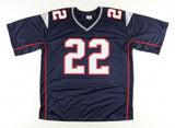 Asante Samuel Sr. Signed New England Jersey (JSA COA) Patriots 2xSuper Bowl D.B.