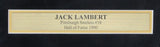 Jack Lambert HOF Pittsburgh Steelers Signed/Inscr 11x14 Photo Framed BAS 203224