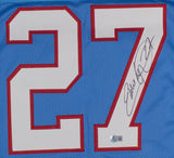 Eddie George Signed Houston Oilers Jersey (Beckett) 1996 Rookie of the Year / RB