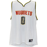 Christian Braun Autographed Denver Nuggets Fast Break White Jersey Beckett 49138