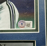 Steve Largent Autographed Framed 8x10 Photo Seahawks HOF 96 Beckett WY74790