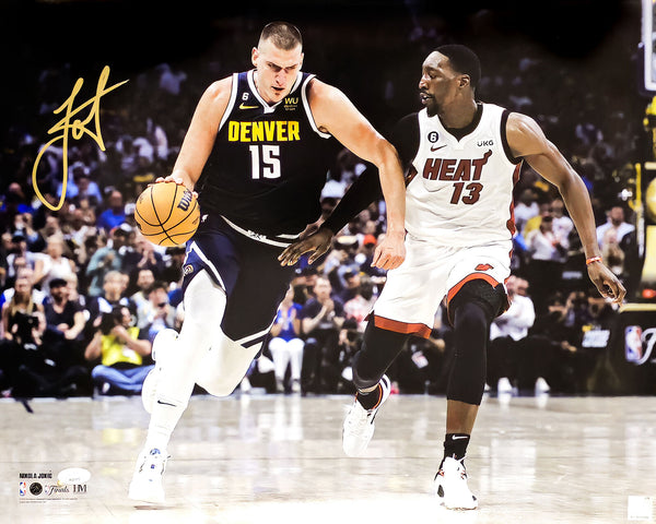 NIKOLA JOKIC AUTOGRAPHED 16X20 PHOTO DENVER NUGGETS 2023 NBA FINALS JSA 221506