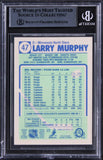 North Stars Larry Murphy Authentic Signed 1990 O-Pee-Chee #47 Card BAS Slabbed