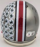 NICK BOSA AUTOGRAPHED OHIO STATE FLASH GRAY SPEED MINI HELMET BECKETT QR 203887