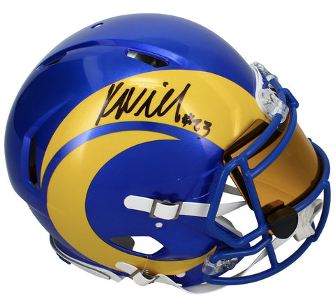 Kyren Williams Autographed Los Angeles Rams Authentic Helmet w/ Visor Beckett