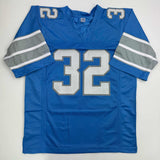 Autographed/Signed Brian Branch Detroit Blue Football Jersey Beckett BAS COA