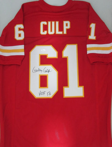 Kansas City Chiefs CURLEY CULP Signed Custom Red Jersey AUTO w/ "HOF '13" - JSA