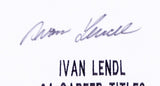 Ivan Lendl Signed Career Highlight Stat Tennis Shirt (MAB COA) 94 Career Titles