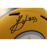 Jack Sawyer Autographed Pittsburgh Steelers F/S Alt 25 Helmet Beckett WIT 56953
