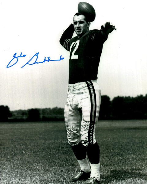 Bears Quarterback ZEKE BRATKOWSKI Signed 8x10 Photo #1 AUTO - 1952,1957-60