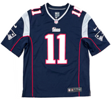 Julian Edelman New England Patriots Signed Authentic Navy Nike Game Jersey JSA