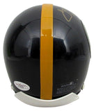 Joe Greene HOF Signed/Inscribed Black Mini Football Helmet Steelers JSA 198651