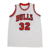 Will Perdue Signed Chicago Bulls Red Home Jersey (PSA) 4xNBA Champion / Center