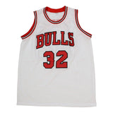 Will Perdue Signed Chicago Bulls Red Home Jersey (PSA) 4xNBA Champion / Center