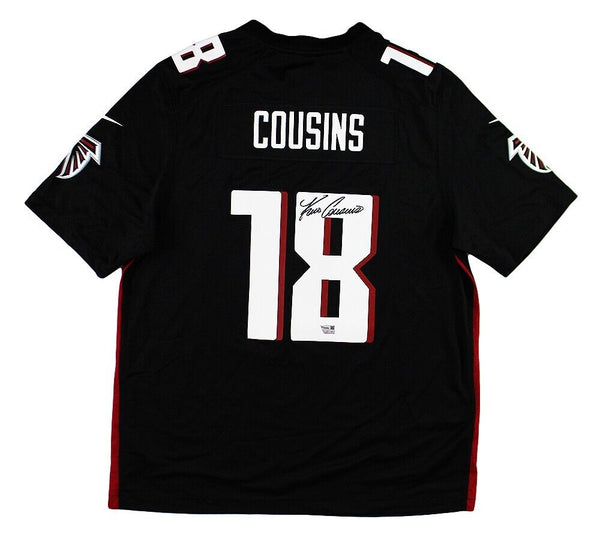 Kirk Cousins Signed Atlanta Falcons Nike Game Black NFL Jersey