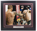 Dustin The Diamond Poirier Signed Framed 16x20 UFC Photo Vs Conor McGregor JSA