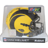 Eric Dickerson Autographed Los Angeles Rams Rave Mini Helmet HOF Beckett W 53611