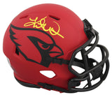 Cardinals Kurt Warner Authentic Signed Rave Speed Mini Helmet BAS Witnessed