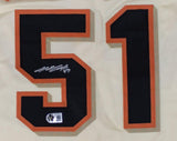 Jung-Hoo Lee San Francisco Signed Cream Baseball Jersey BAS