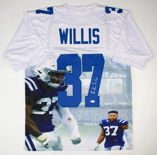 Khari Willis Signed Indianapolis Colts Photo Jersey (JSA COA) 2019 Draft Pick DB