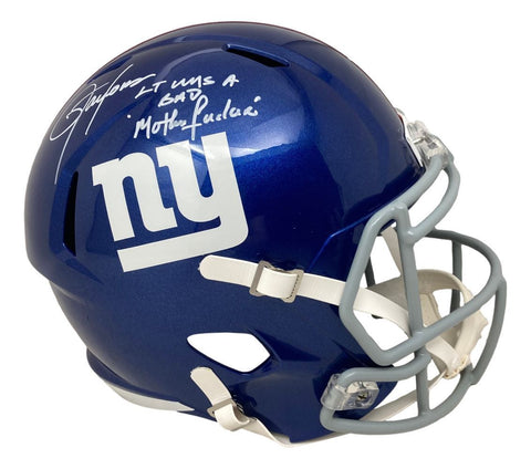 Lawrence Taylor Signed New York Giants Full Size Speed Replica Helmet BAD MF BAS