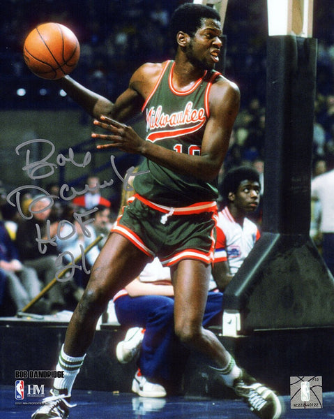 Bob Dandridge Signed Bucks With Basketball Action 8x10 Photo w/HOF'21 - (SS COA)