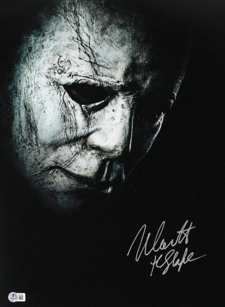 Nick Castle Autographed 16x20 Close Up Photo The Shape - Beckett Holo *Silver