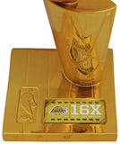 Lakers Shaquille O'Neal Signed 12" Replica Larry O'Brien Trophy BAS #T21651