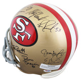 49ers (19) Montana, Rice, Young, Gore +15 Signed F/S Rep Helmet PSA/DNA #Y07059