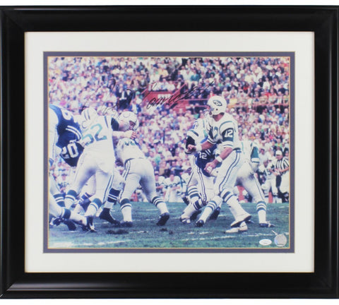 Joe Namath Signed New York Jets Framed 16x20 NFL Photo