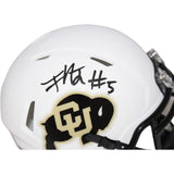 Jimmy Horn Jr. Signed Colorado Buffalos White Mini Helmet Beckett 42409