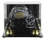 49ers George Kittle Signed STS IV Speed Mini Helmet W/ Case BAS Witnessed