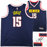 NUGGETS NIKOLA JOKIC AUTOGRAPHED SWINGMAN ICON EDITION JERSEY SIZE 52 JSA 221498