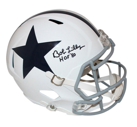 Bob Lilly Autographed Dallas Cowboys F/S '60-'63 speed Helmet /HOF BAS 39842