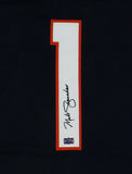 Mike Shanahan Signed Denver Custom Blue Jersey