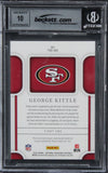 49ers George Kittle Signed 2022 Natl Treasures TT #43 2/25 Card Auto 10 BAS Slab