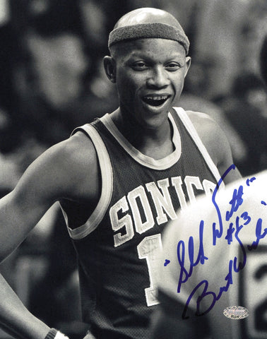 Donald Slick Watts Autographed 8x10 Photo Seattle Supersonics MCS Holo #87377