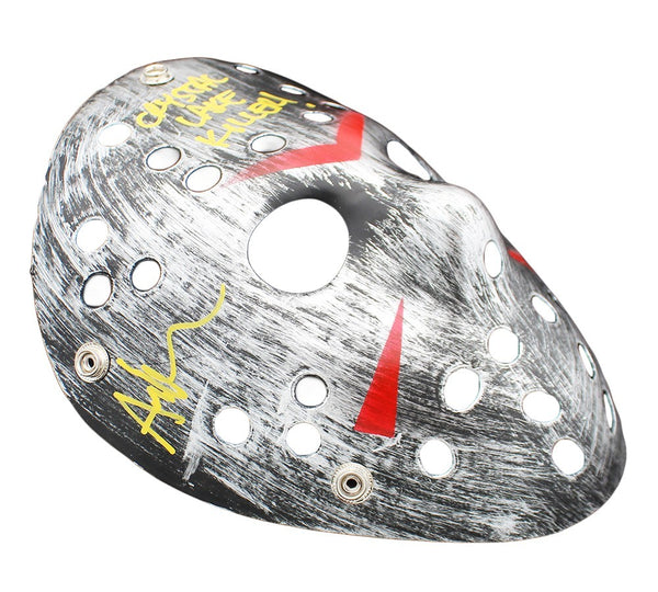 Ari Lehman Signed Friday the 13th Silver Costume Mask with "Crystal Lake" Insc