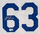Kyle Hurt Signed Los Angeles Dodgers Jersey (Beckett) L.A. Future Star Pitcher