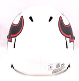 JJ Watt Autographed Texans Lunar Speed Mini Helmet- Beckett W Hologram *Black