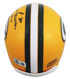 Packers Ahman Green "GBP HOF 14" Signed VSR4 Rep Mini Helmet W/ Case BAS 2