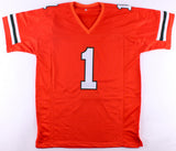 Mark Walton Signed Miami Hurricanes Jersey (JSA COA) 2017 Orange Bowl