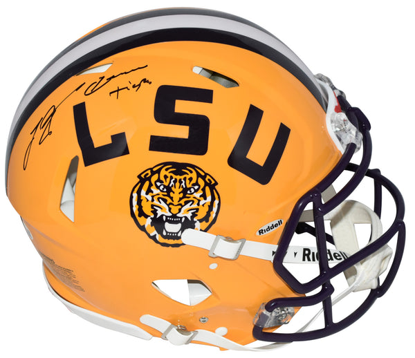 LEONARD FOURNETTE AUTOGRAPHED LSU TIGERS AUTHENTIC SPEED HELMET W/ GEAUX TIGERS