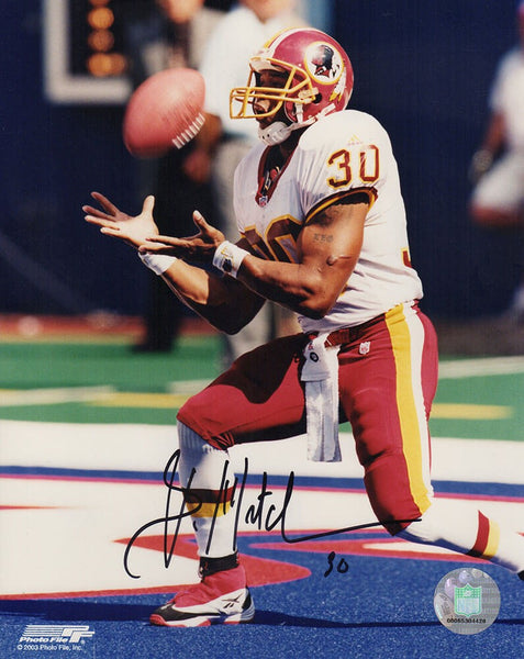 Brian Mitchell Signed Washington Football Team Catching 8x10 Photo -SCHWARTZ COA