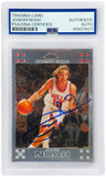 Joakim Noah Signed Bulls Topps Chrome Rookie Basketball Card #146 - (PSA/DNA)