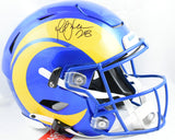 Marshall Faulk Autographed Rams F/S Speed Flex Helmet - Beckett W Hologram